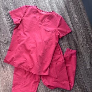 Women's Pink scrub set